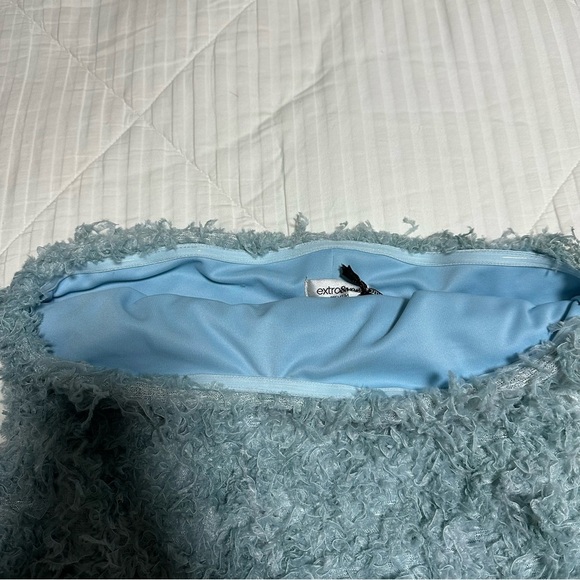 **NWT** Extro & Vert Faux Feather Mini Dress - Picture 12 of 15